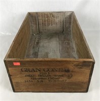 Vintage Gran Condal Red Rioja Wine Crate