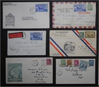 Canada 6 Stamps and Letters Collection