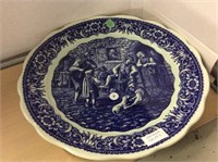 Large 15" Belgium Delft Platter