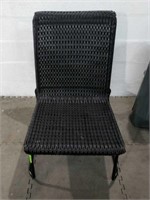Black Wicker Style Chair X11B
