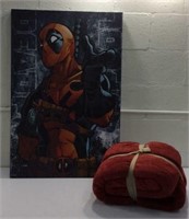 Deadpool Poster Art & Blanket K13B