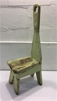 Small Vintage Wood Stool K12B