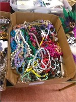 Box lot of misc bead necklaces