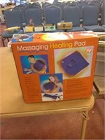 Massaging heating pad
