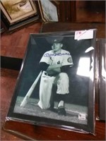 Signed Mickey Mantle photo