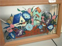 Stain glass painting of birds