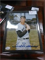 Ted Williams photo signed