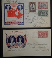 Canada 2 Stamp Covers