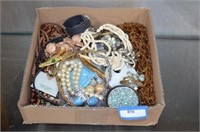 Box Of Costume Jewelry