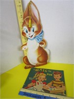 Late 40's Early 50's Coloring book & Rabbit Book