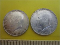 1965 & 1966 Kennedy 40% Half Dollars