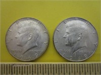 1968 & 1969 Kennedy 40% Half Dollars