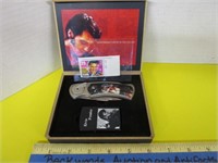 Elvis Presley Pocket Knife, Lighter & stamp in