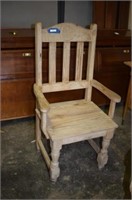 Rustic Wooden Armchair