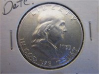 1955 Key Coin Franklin Half Dollar