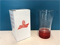 Budweiser Red Light Siren Glass x 6