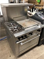 Garland 36" 2 Burner Gas Range with Griddle, NG