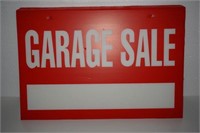 LOT OF 14 GARAGE SALE SIGNS