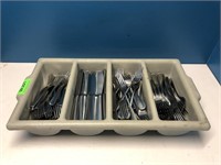 Cutlrey Tray Full of Knives and Forks