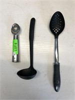 Large Spoon, Laddle and Ice Cream Scoop