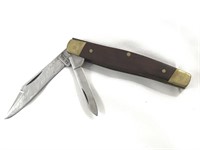 KA-BAR 2 Blade Folding Pocket Knife #1058