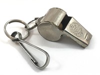 Vintage KPI Brass Whistle Keychain