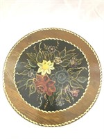 Hand Painted Decorative Wood Lazy Susan