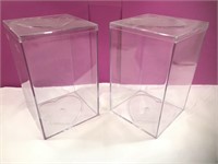 (2) TY Beanie Babies Clear Display Boxes