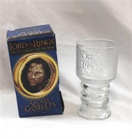 Lord of the Rings Glass Goblet Strider the Ranger