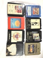 Lot of 8 - 8 Track Tapes