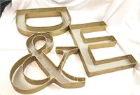 Large Gold Letters Wall Decor- D&E
