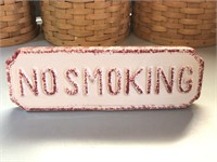 Ceramic No Smoking Sign