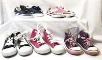 Lot of Toddler Girls Shoes Size 6 Levi’s Converse