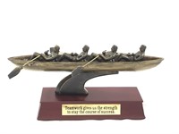Rowing Crew Teamwork Statue