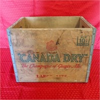 Vintage Canada Dry Wood Crate