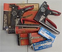VintagevCraftsman Staplers & Staples - Pair