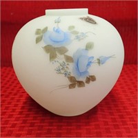 Hand Painted Fenton Vase - Tammy W,