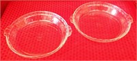 Pair of Pyrex Pie Dishes - 9 1/2"