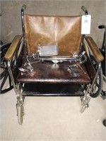 Brown Wide Wheel Chair