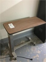 Over bed rolling table