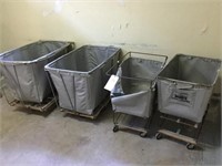4 Laundry Totes - 2 Large 2 Small