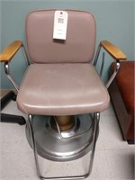 Mauve Barber Chair