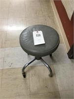 Small Grey Rolling Stool