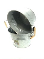NEW Metal Party Tub Coolers Buckets (2)