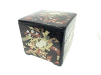 Faux Lacquered Asian Style Stacking Lunch Box