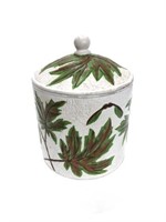 Leaf Design Vintage Cookie Jar