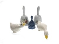 Small Duck Figurines w/ 3 Bells