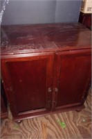 Doubledoor mahogany cabinet