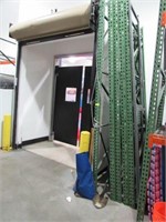 Four Sections of Pallet Racking: Green/Orange - No