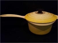 Le Creuset Pot and Lid, Yellow